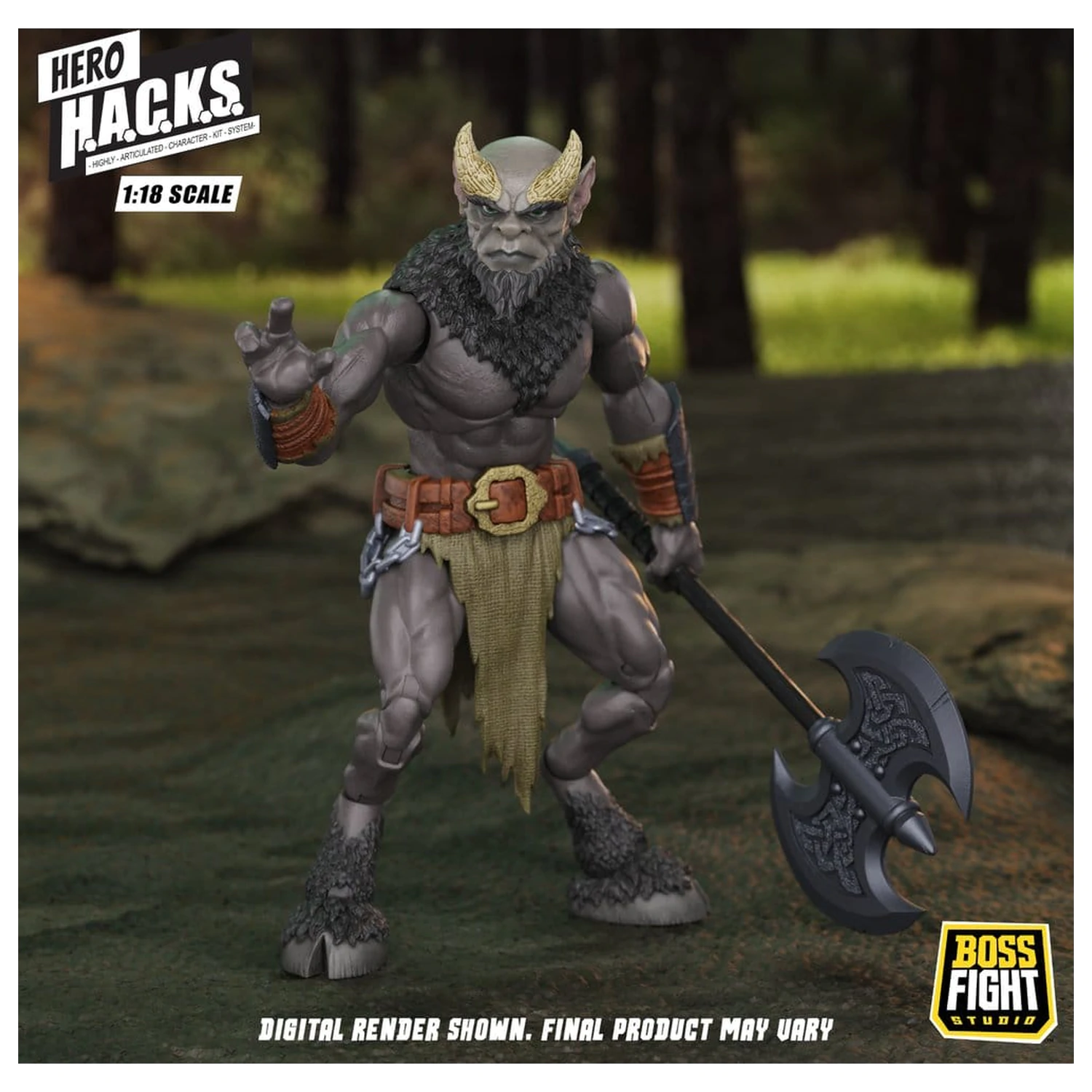 Hero H.A.C.K.S. Core akčná figúrka 1/18 Heroes and Villains Wave 1 Minos Auroxos: Labyrinthian Warrior produktová fotografia