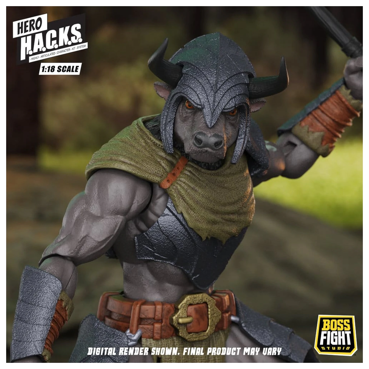 Hero H.A.C.K.S. Core akčná figúrka 1/18 Heroes and Villains Wave 1 Minos Auroxos: Labyrinthian Warrior produktová fotografia