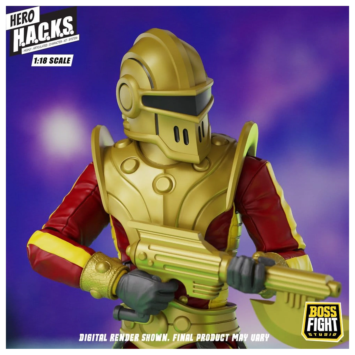 Hero H.A.C.K.S. Core akčná figúrka 1/18 Heroes and Villains Wave 1 Stellar Guard: Cosmic Defender of Accord produktová fotografia