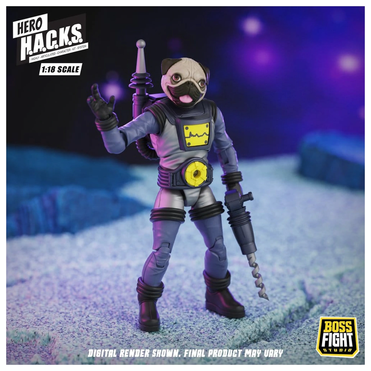 Hero H.A.C.K.S. Core akčná figúrka 1/18 Heroes and Villains Wave 1 Zarko Resources Inc.: Galactic Prospectors produktová fotografia