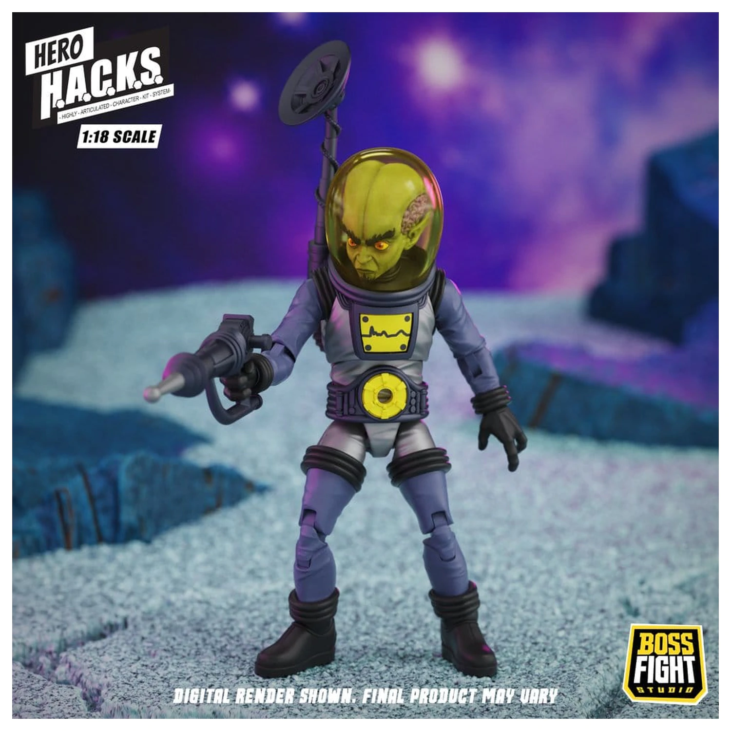 Hero H.A.C.K.S. Core akčná figúrka 1/18 Heroes and Villains Wave 1 Zarko Resources Inc.: Galactic Prospectors produktová fotografia