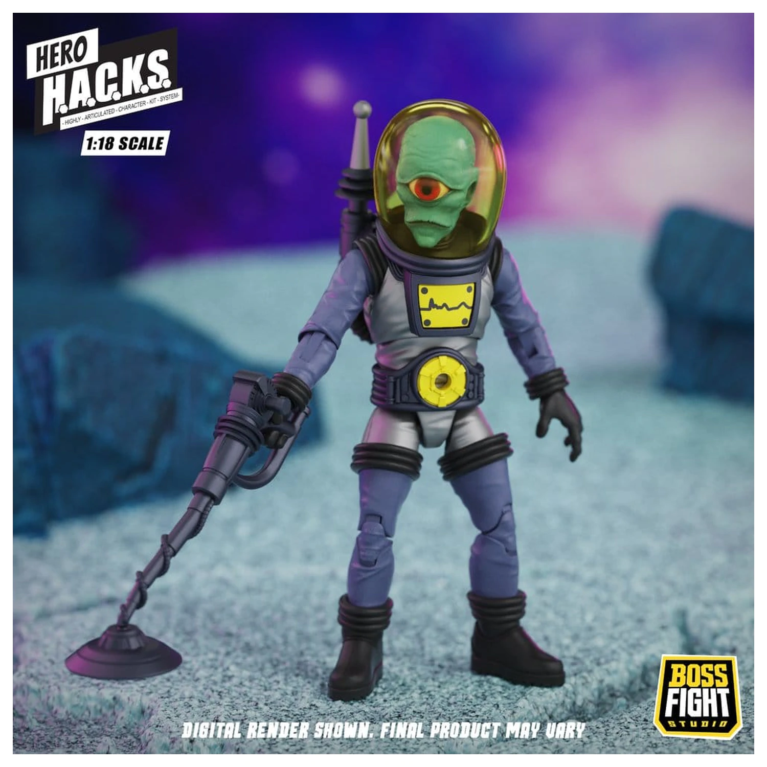 Hero H.A.C.K.S. Core akčná figúrka 1/18 Heroes and Villains Wave 1 Zarko Resources Inc.: Galactic Prospectors produktová fotografia