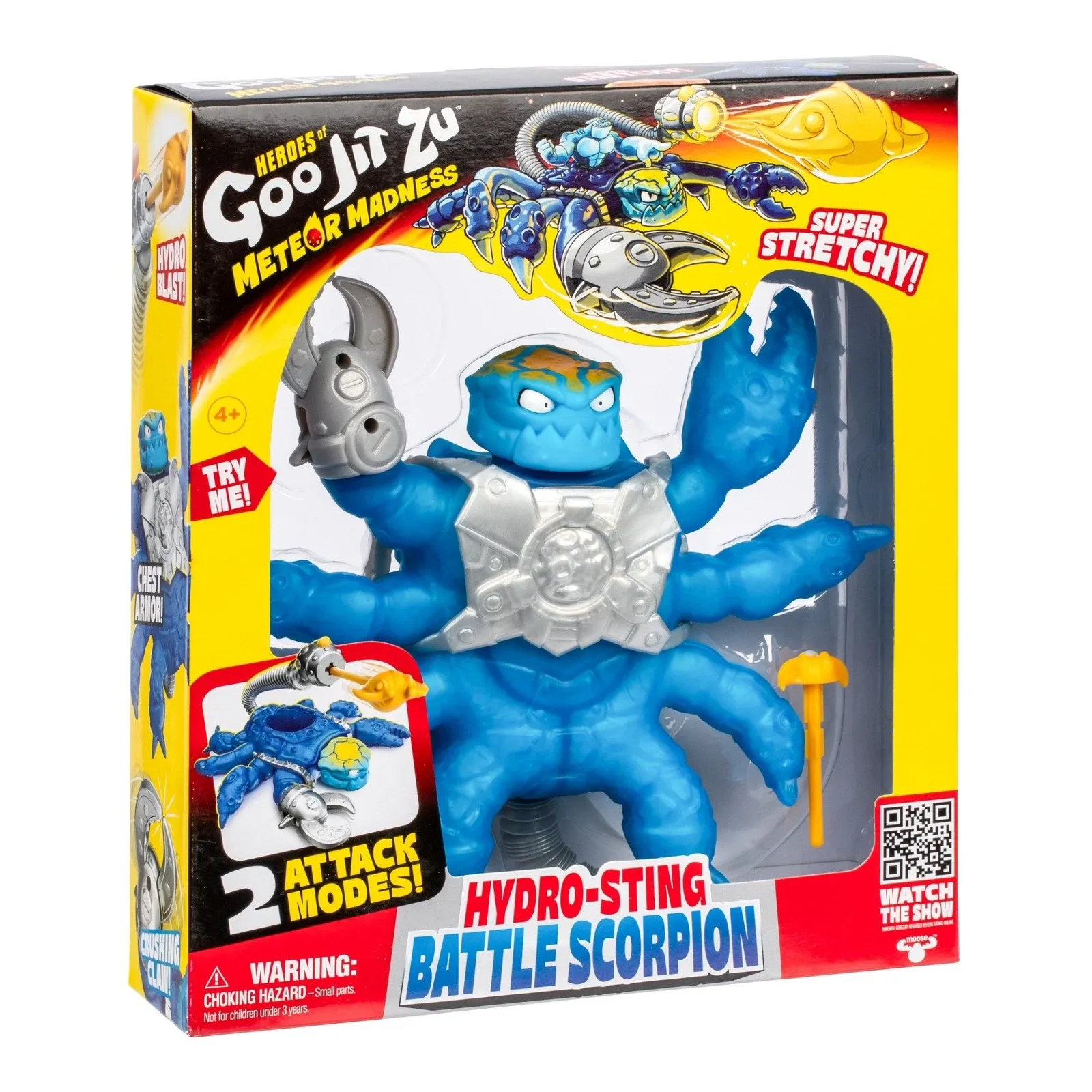 Heroes of Goo Jit Zu Meteor Madness Natiahnuteľná figúrka Battle Scorpion Hydro Sting 22 cm produktová fotografia