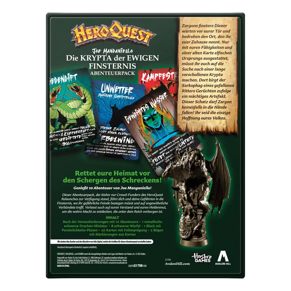 HeroQuest stolová hra Expansion Die Krypta der ewigen Finsternis Quest Pack *German Version* produktová fotografia