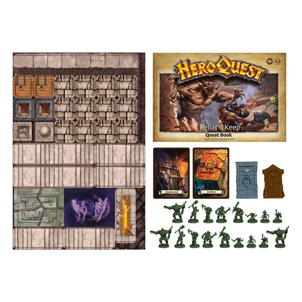 HeroQuest Board Game Expansion Kellar's Keep Quest Pack english produktová fotografia