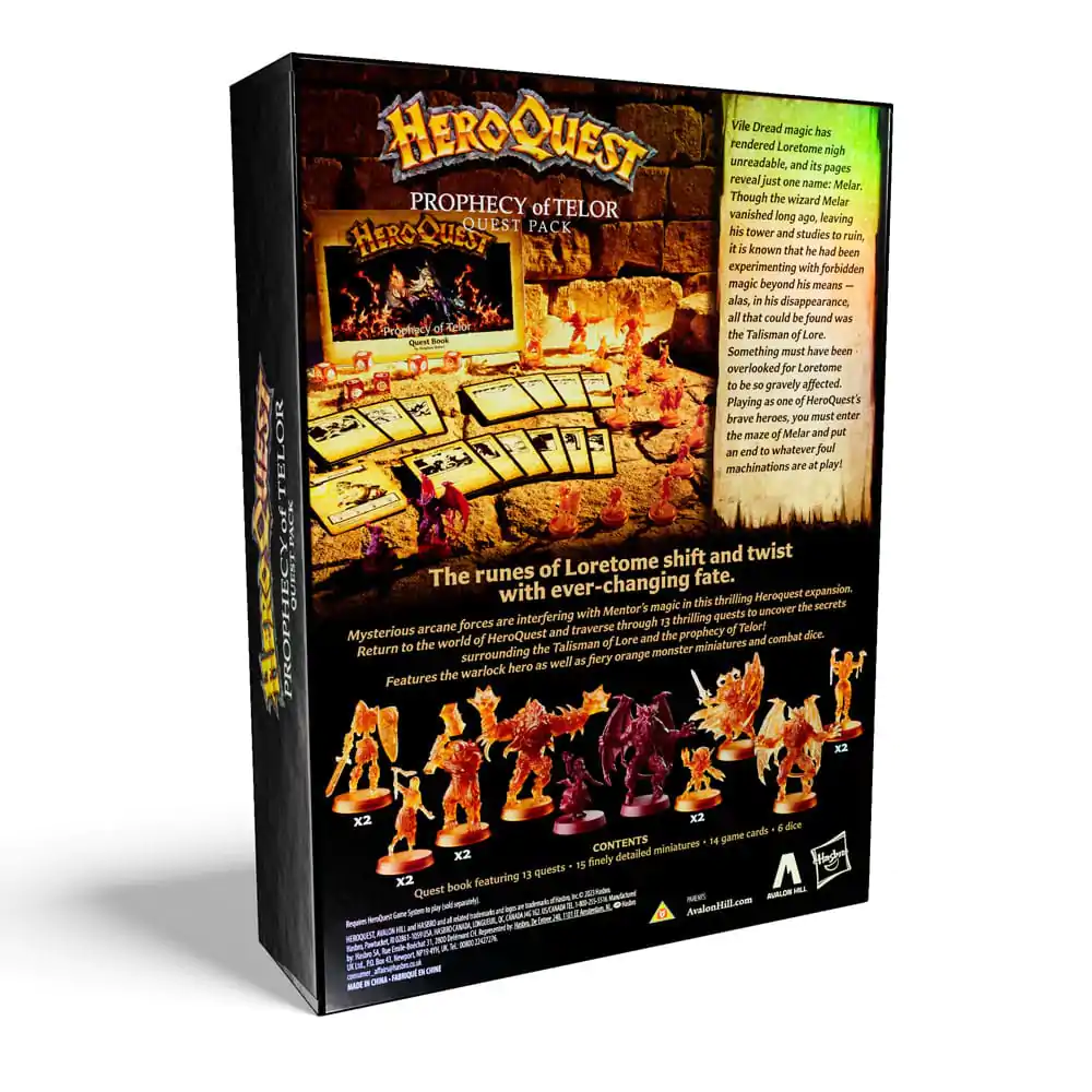 HeroQuest Board Game Expansion Prophecy of Telor Quest Pack *English Version* produktová fotografia