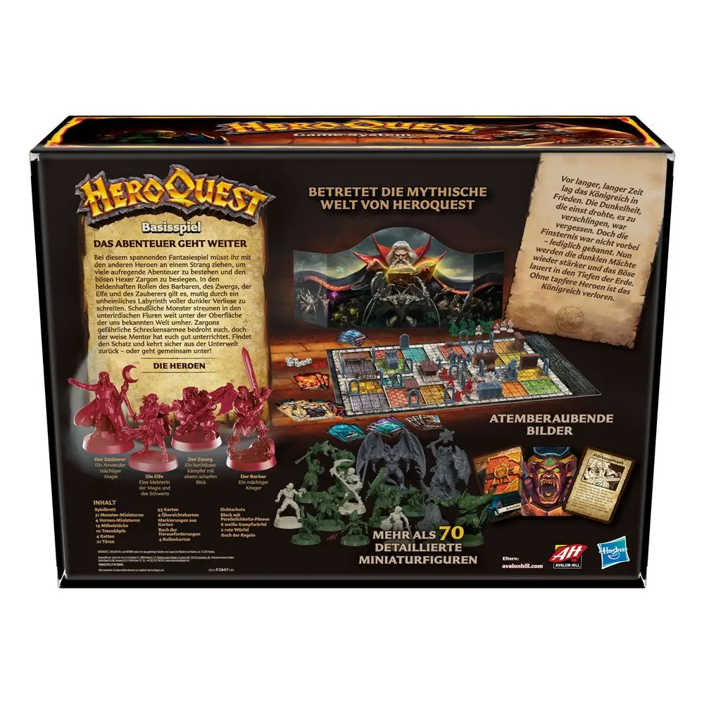 HeroQuest Dosková hra Basisspiel german produktová fotografia