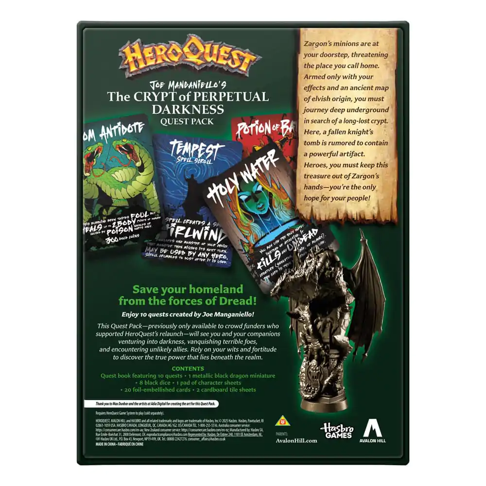 HeroQuest stolová hra Expansion The Crypt of Perpetual Darkness Quest Pack *English Version* produktová fotografia