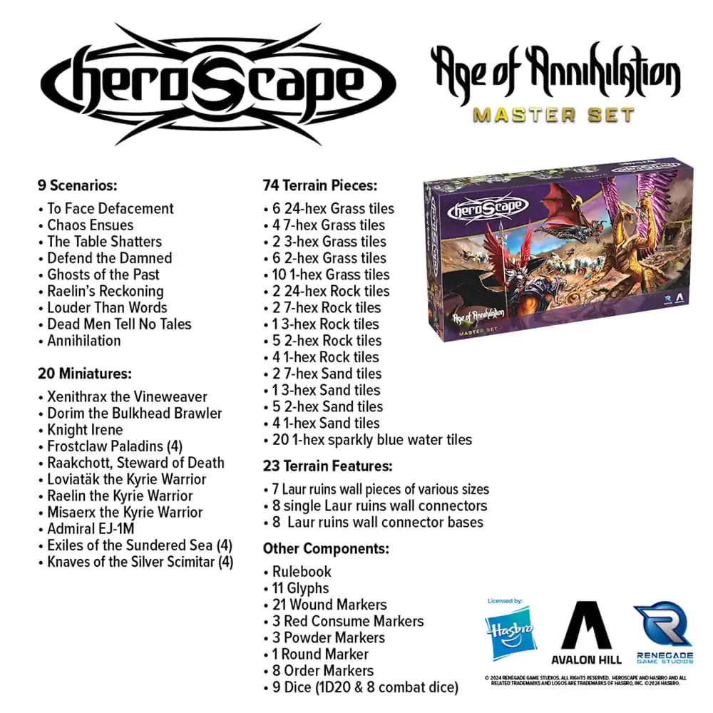 Heroscape spoločenská hra Age of Annihilation Master Set *English Version* produktová fotografia