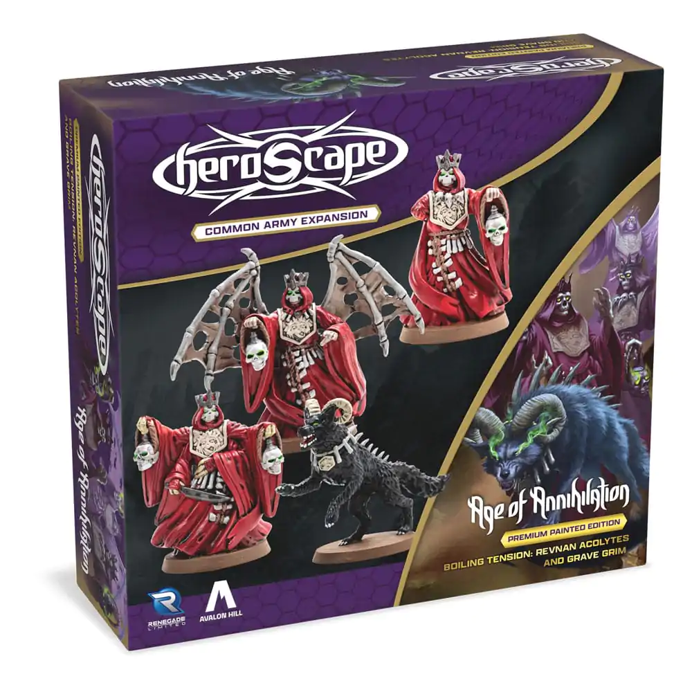 Heroscape Rozšírenie armády Boiling Tension: Revnan Acolytes & Grave Grim Anglická verzia produktová fotografia