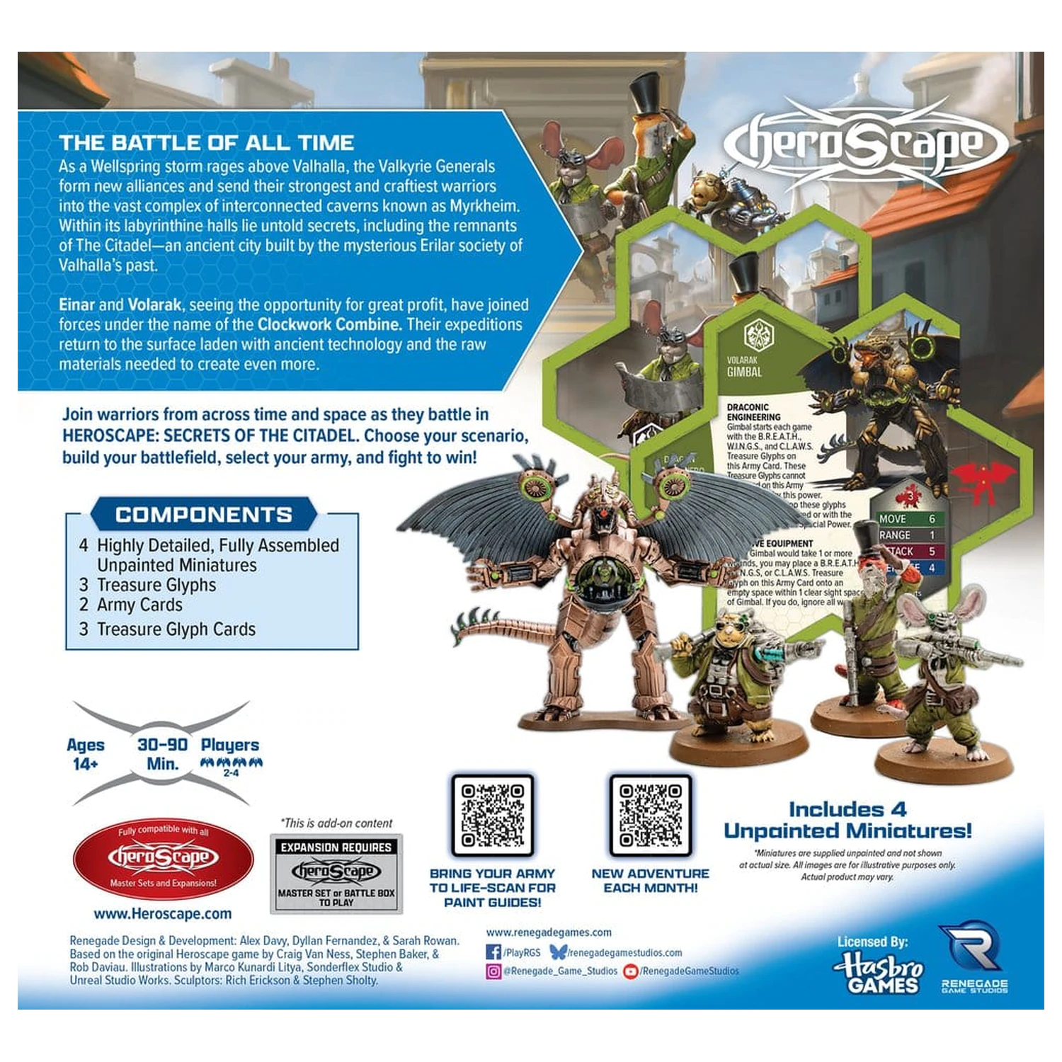 Heroscape Army Expansion Clockwork Combine Research Expedition Anglická verzia produktová fotografia