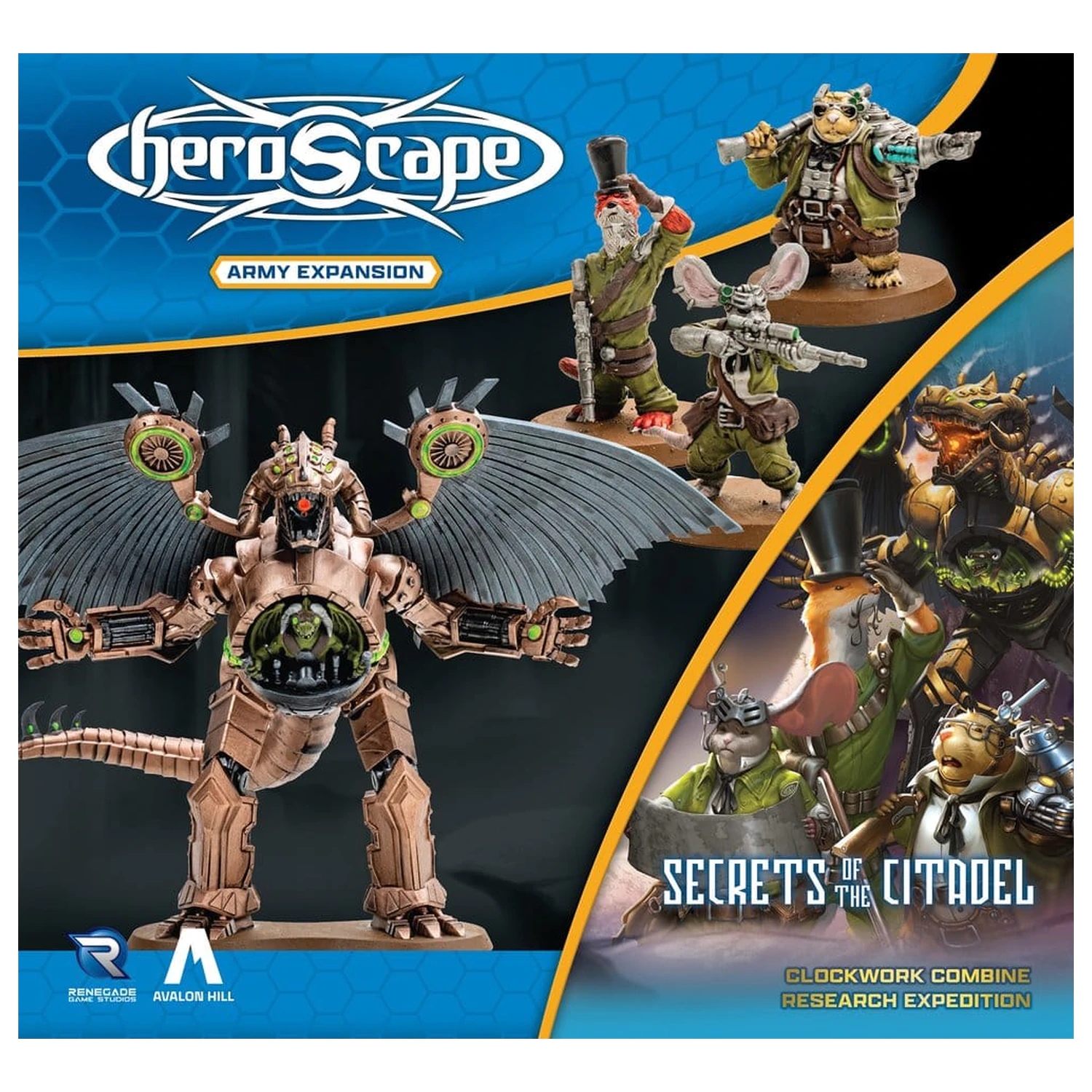 Heroscape Army Expansion Clockwork Combine Research Expedition Anglická verzia produktová fotografia