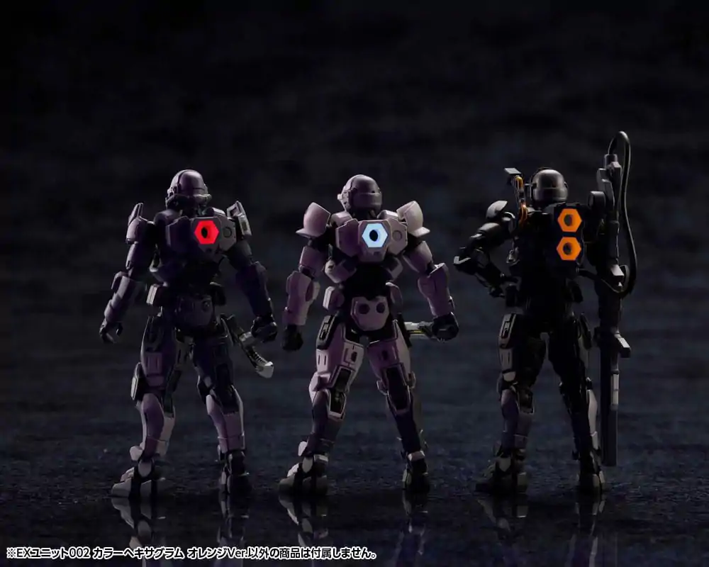 Hexa Gear stavebnica plastového modelu, sada príslušenstva 1/24 Ex Unit 002 Hexa G-R.A.M Orange Ver. produktová fotografia