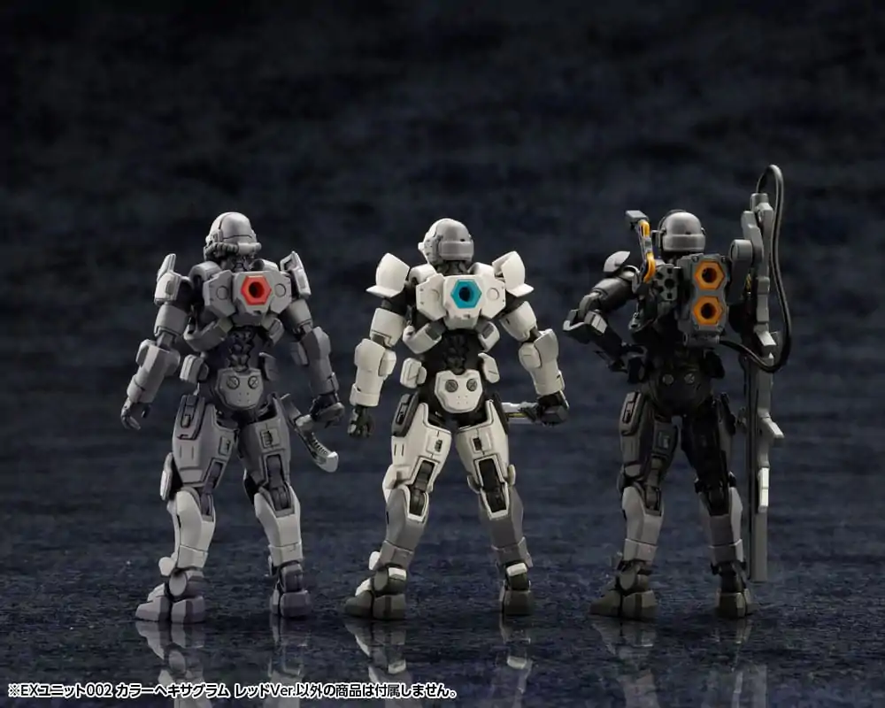 Hexa Gear plastová modelová stavebnica, sada príslušenstva 1/24 Ex Unit 002 Hexa G-R.A.M Red Ver. produktová fotografia