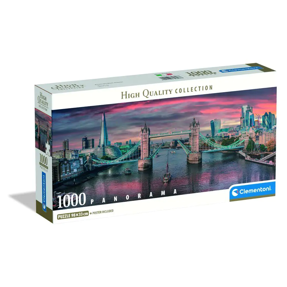 Kvalitné panoramatické puzzle Across the River Thames 1000ks produktová fotografia