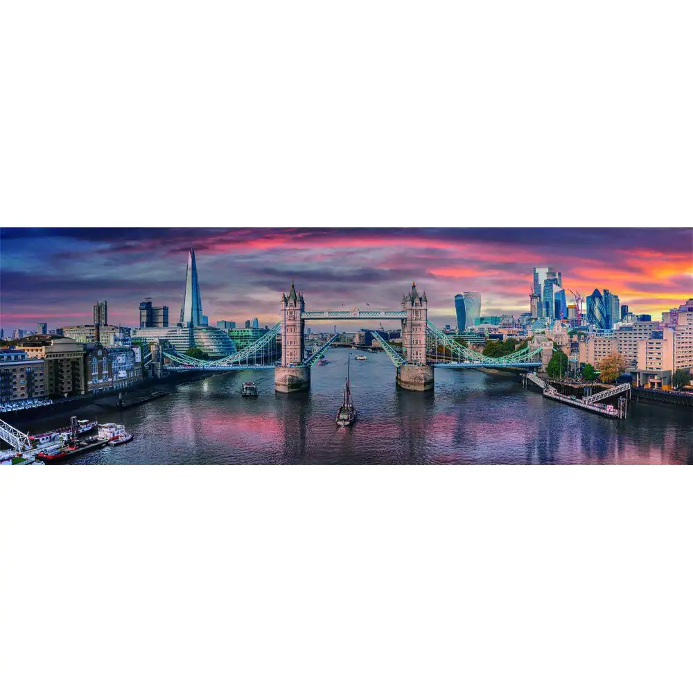 Kvalitné panoramatické puzzle Across the River Thames 1000ks produktová fotografia