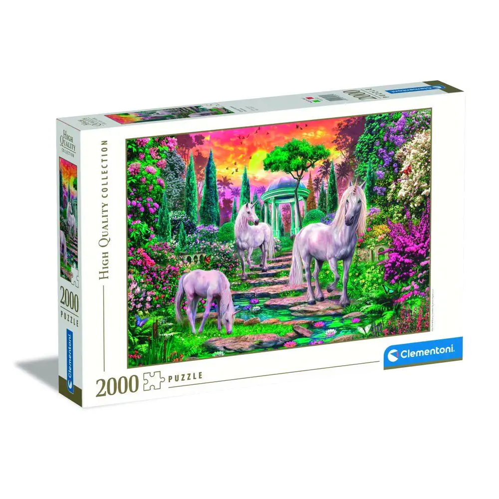 Kvalitné klasické záhradné jednorožce puzzle 2000ks produktová fotografia