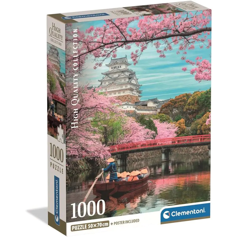 Vysoko kvalitné puzzle Hrad Himedži na jar 1000ks produktová fotografia