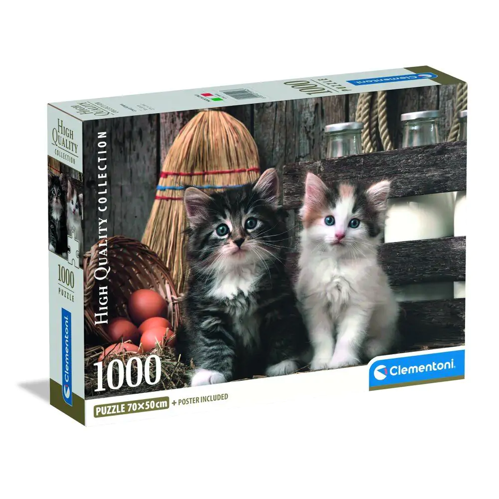 Vysoko kvalitné puzzle Roztomilé mačiatka 1000ks produktová fotografia