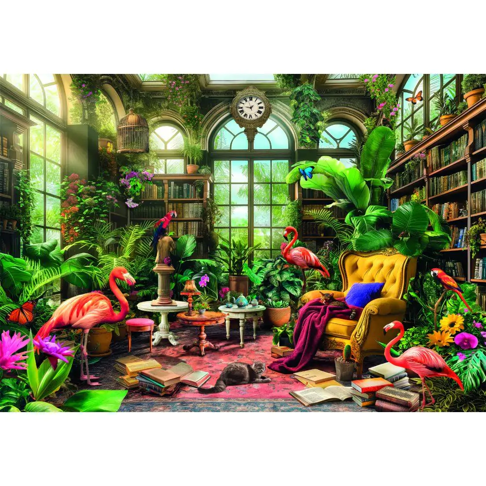 High Quality The Greenhouse Library puzzle 1000ks produktová fotografia