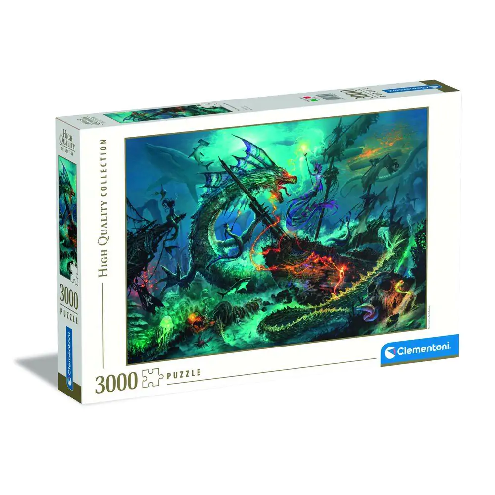 Vysoko kvalitné puzzle The Underwater Battle 3000ks produktová fotografia