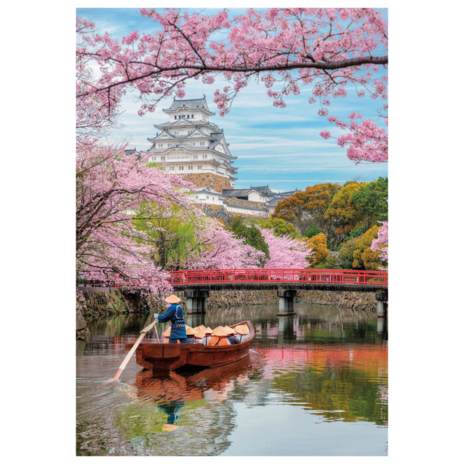Himeji Castle in Spring puzzle 1000 kusov produktová fotografia