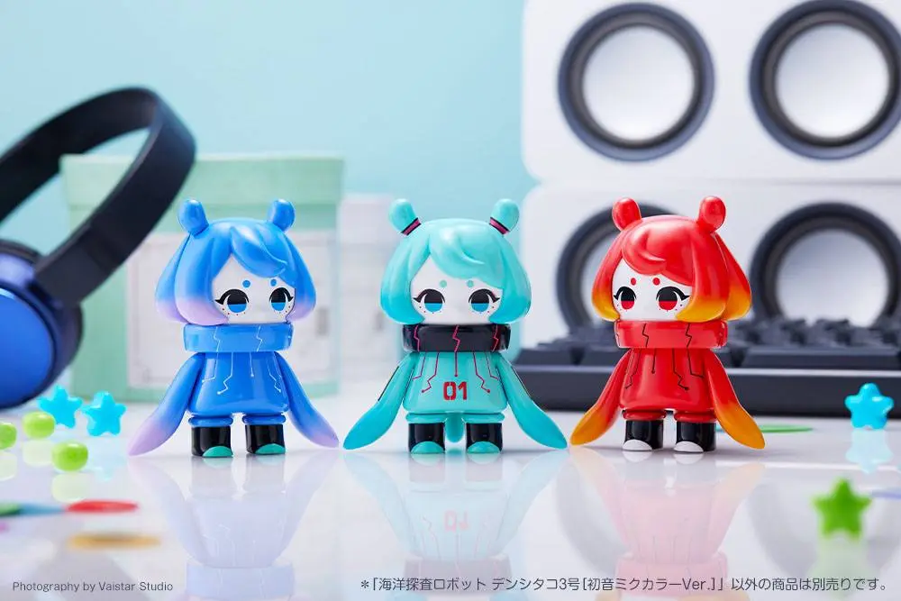 Hinomoto Heavy Industries Akčná figúrka Ocean Exploration Robot Denshitako No. 3 Hatsune Miku Color Ver. 9 cm produktová fotografia