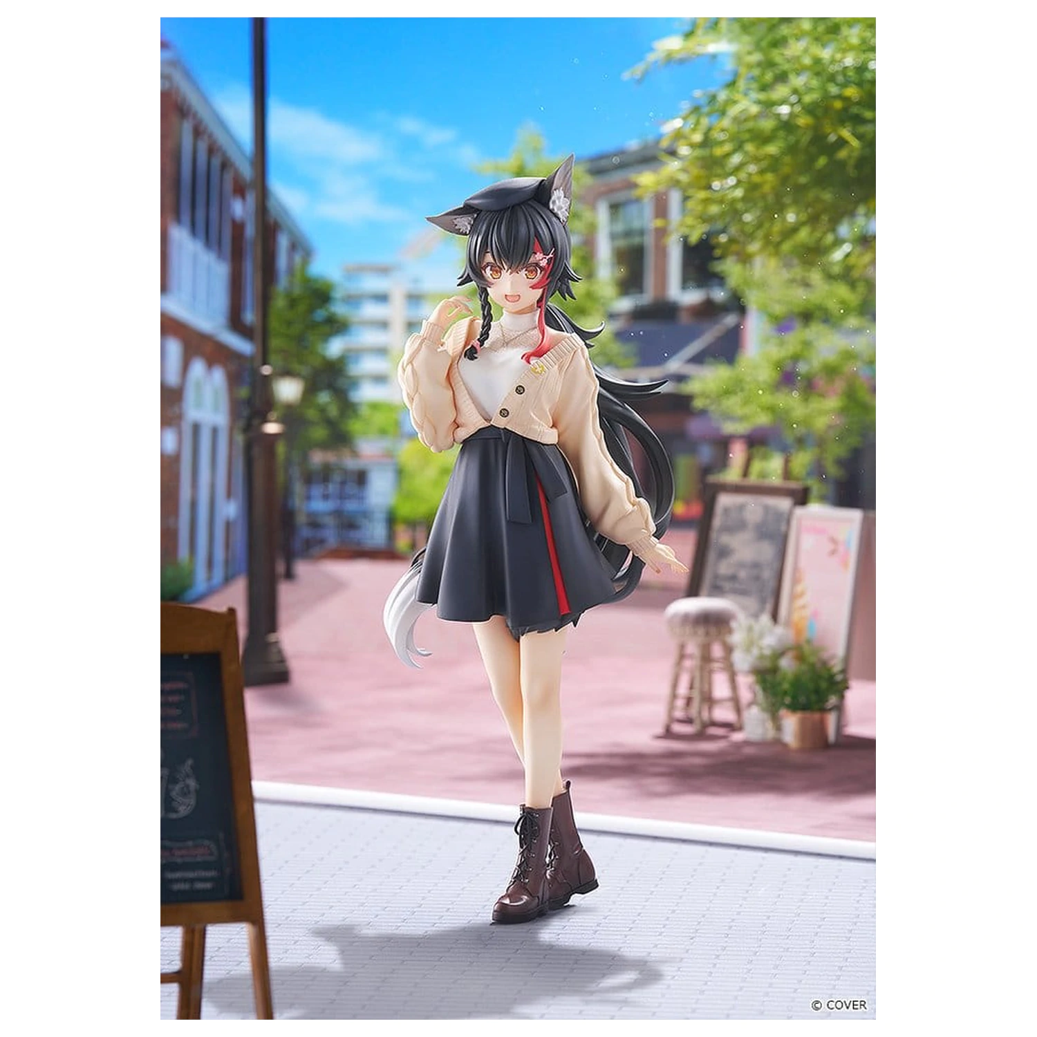 Hololive Production G.S. Collection PVC figúrka 1/7 Ookami Mio Date Style - Street Outfit Ver. 24 cm produktová fotografia