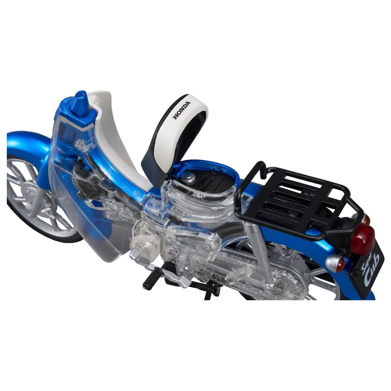 Honda Kaitanics Plastic Model Kit Super Cub 110 Glint Wave Blue Metalic produktová fotografia