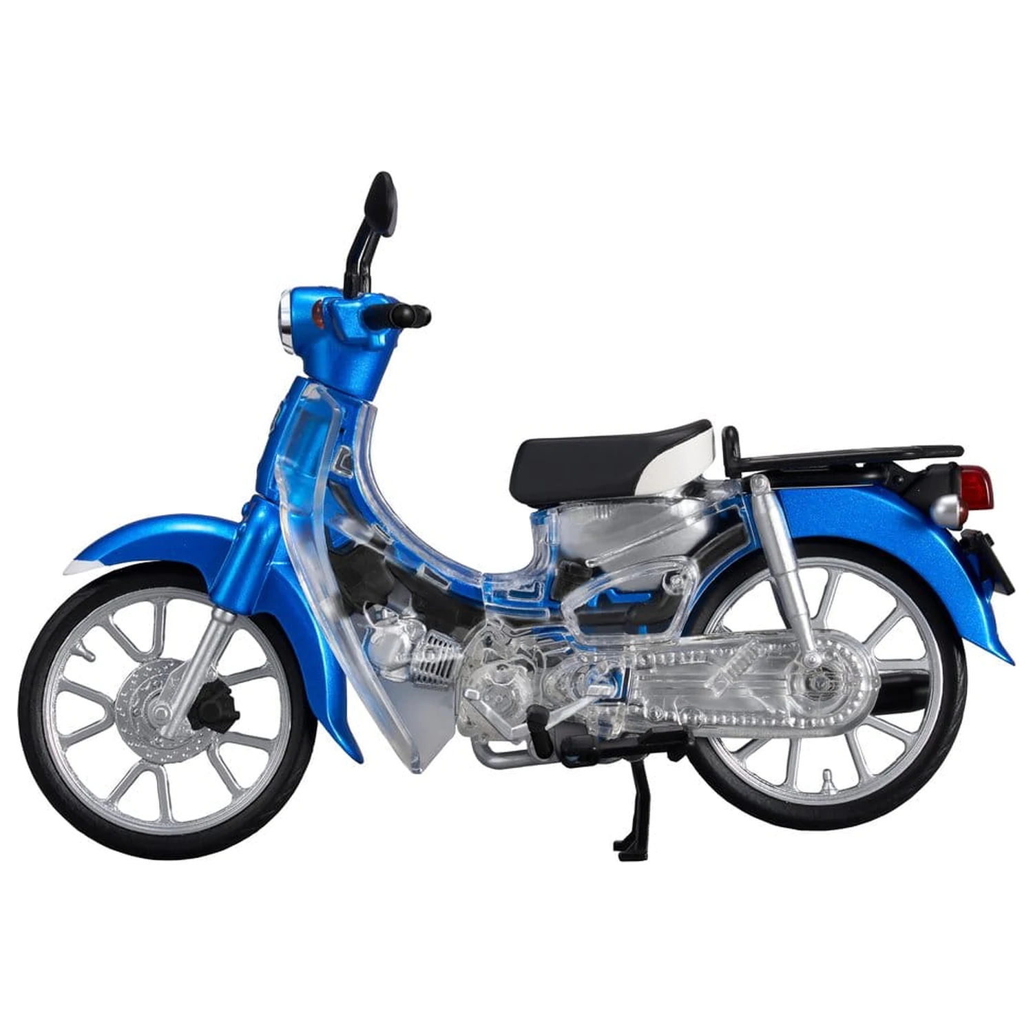 Honda Kaitanics Plastic Model Kit Super Cub 110 Glint Wave Blue Metalic produktová fotografia