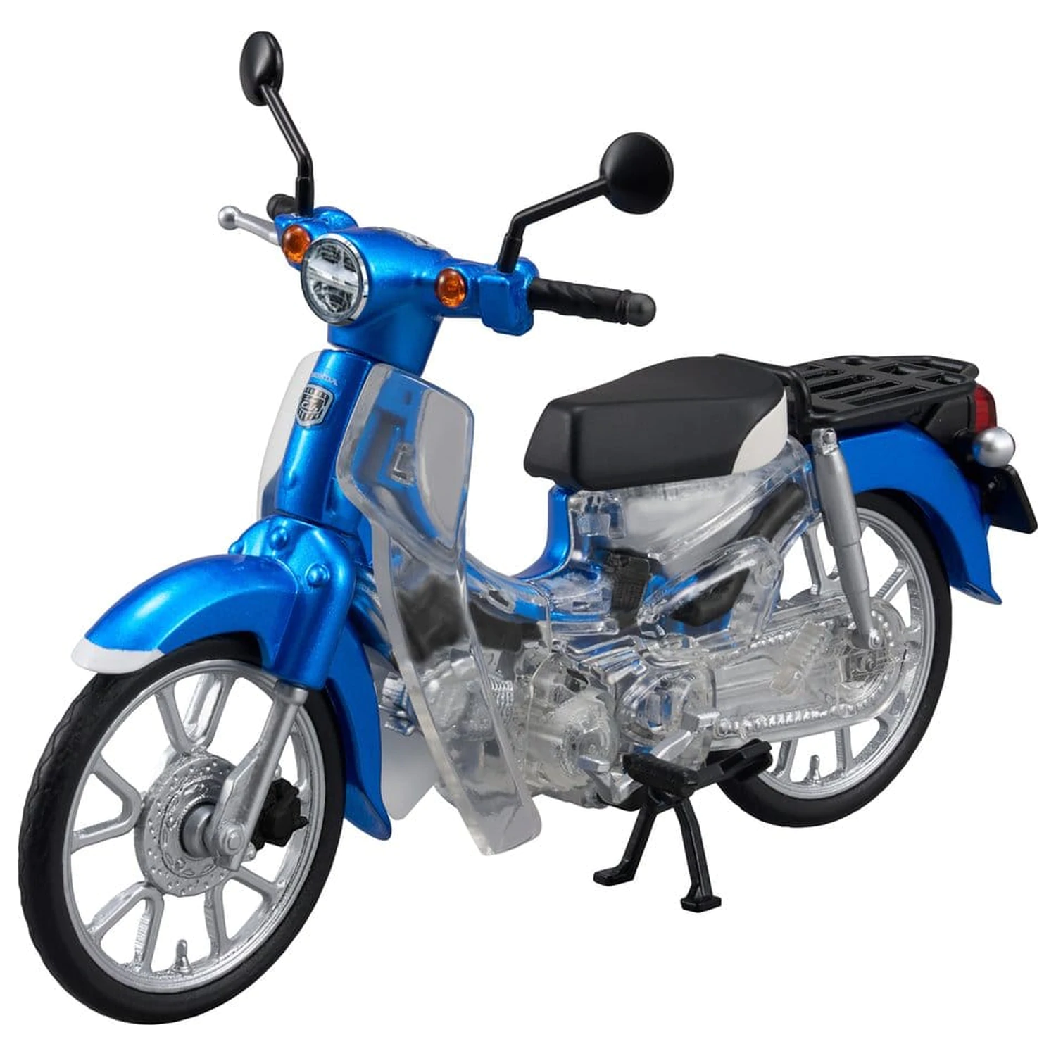 Honda Kaitanics Plastic Model Kit Super Cub 110 Glint Wave Blue Metalic produktová fotografia