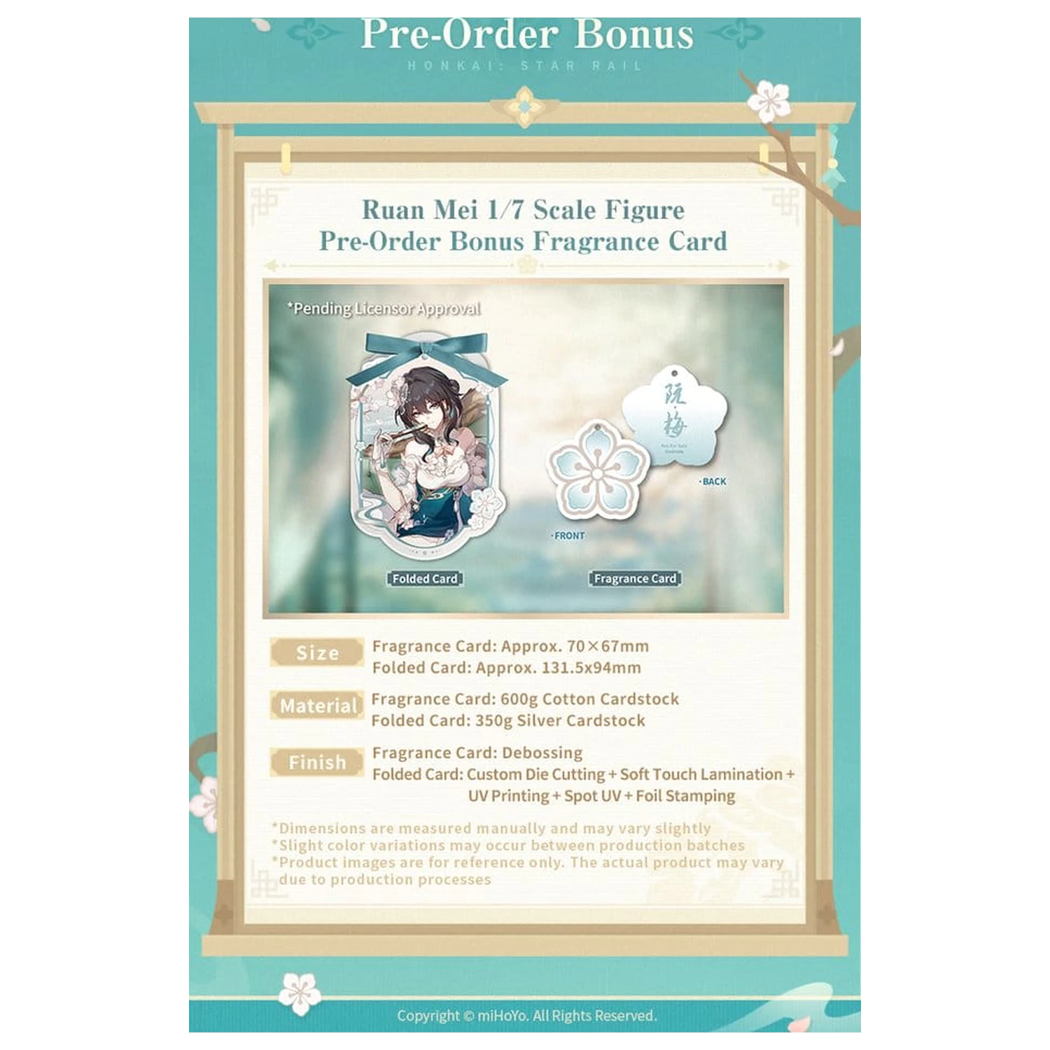 Honkai: Star Rail PVC figúrka 1/7 Ruan Mei Plumblossom Letter Ver. S bonusom 18 cm produktová fotografia