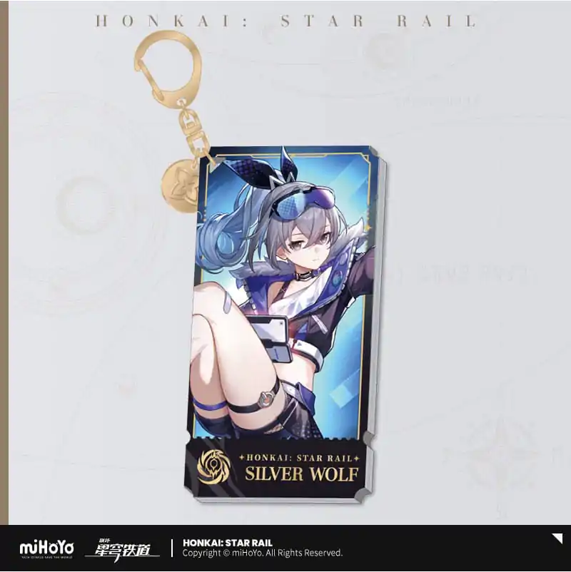 Honkai: Star Rail Character akrylová kľúčenka Silver Wolf 9 cm produktová fotografia