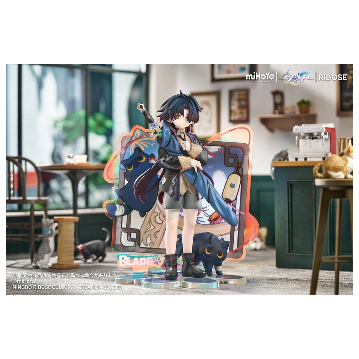 Honkai: Star Rail Rise Up+ Chibi Cat Series Chibi figúrka Blade Ver. 19 cm produktová fotografia