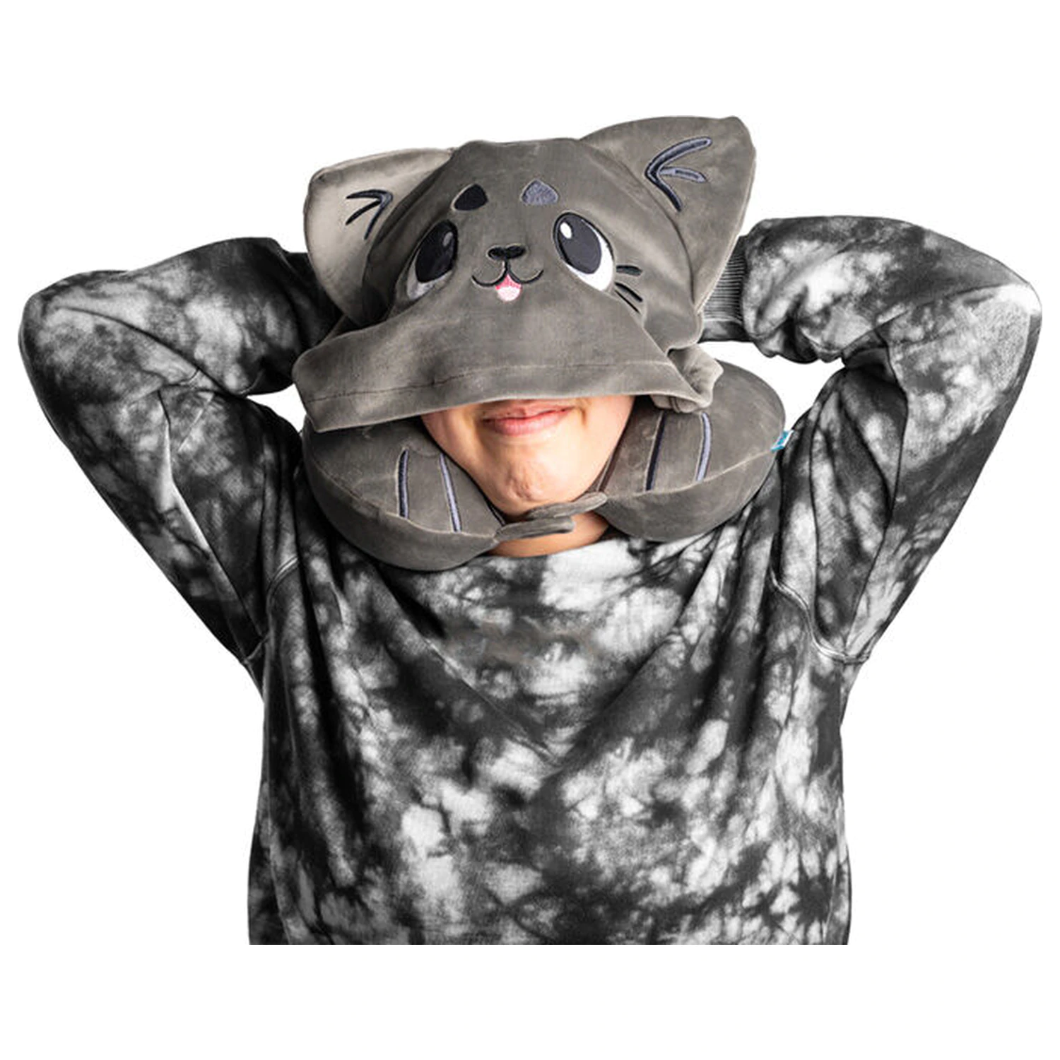 Hoodeazzz Cats Beans & Co cestovný vankúš s kapucňou produktová fotografia