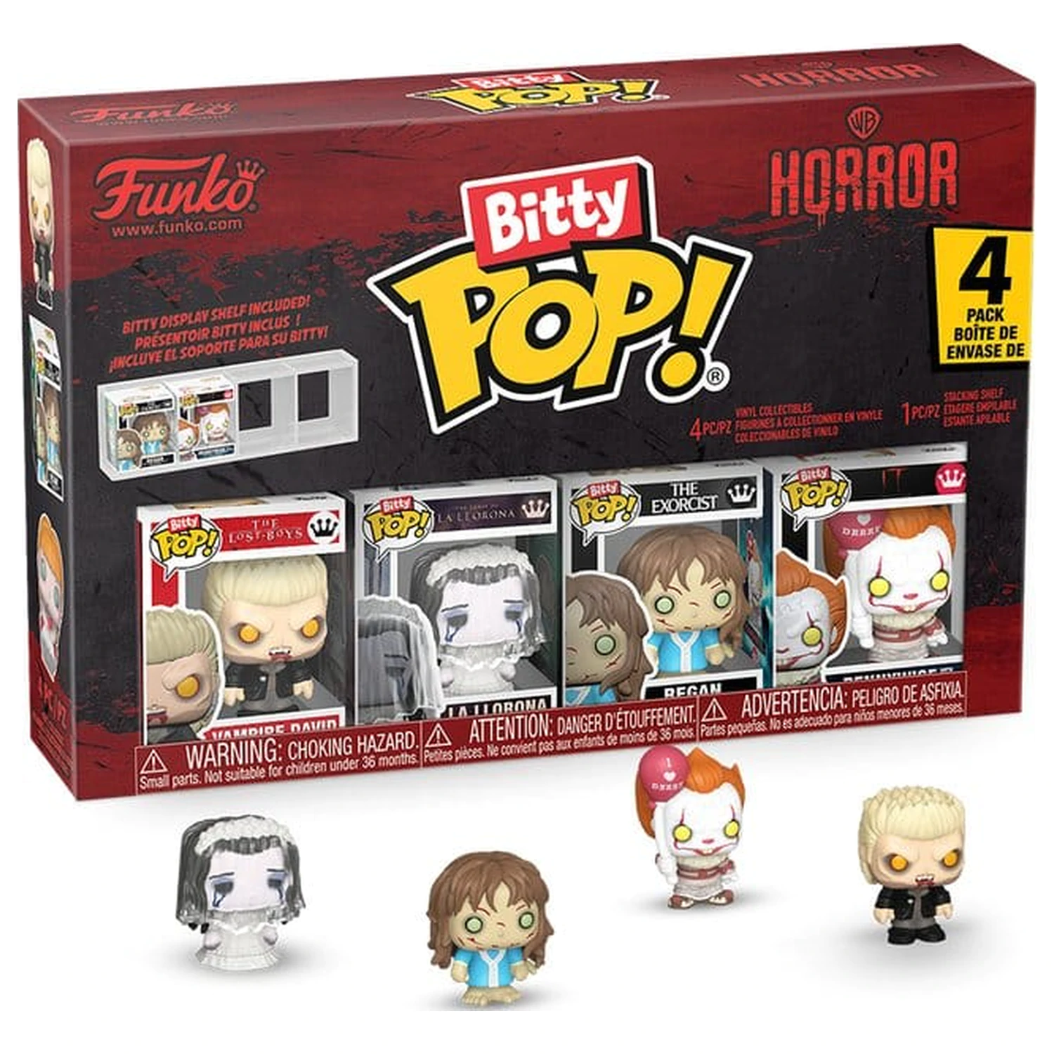 Horror Bitty Funko POP! Vinyl figúrka 4-balenie David 2,5 cm produktová fotografia