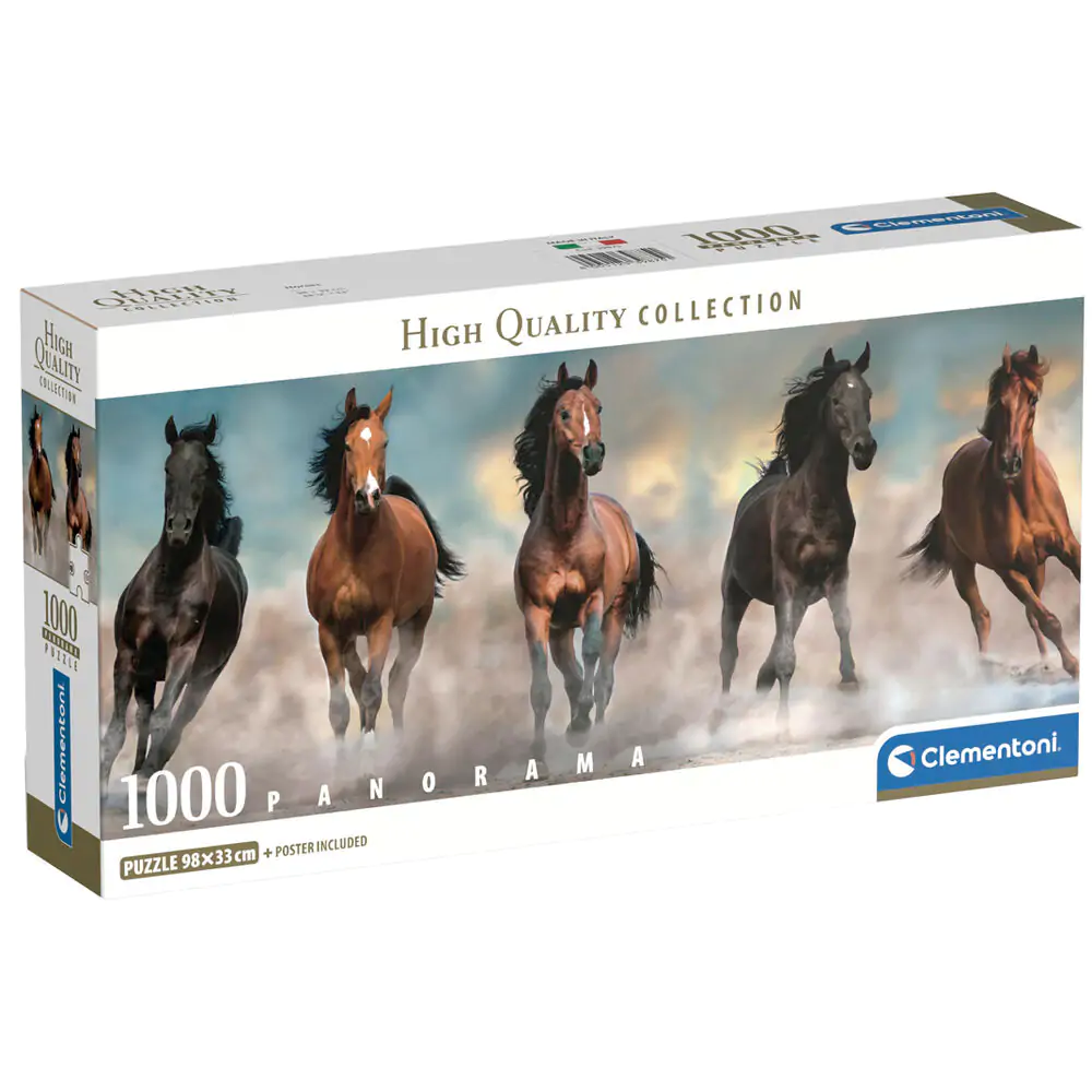 Horses panorama puzzle 1000ks produktová fotografia