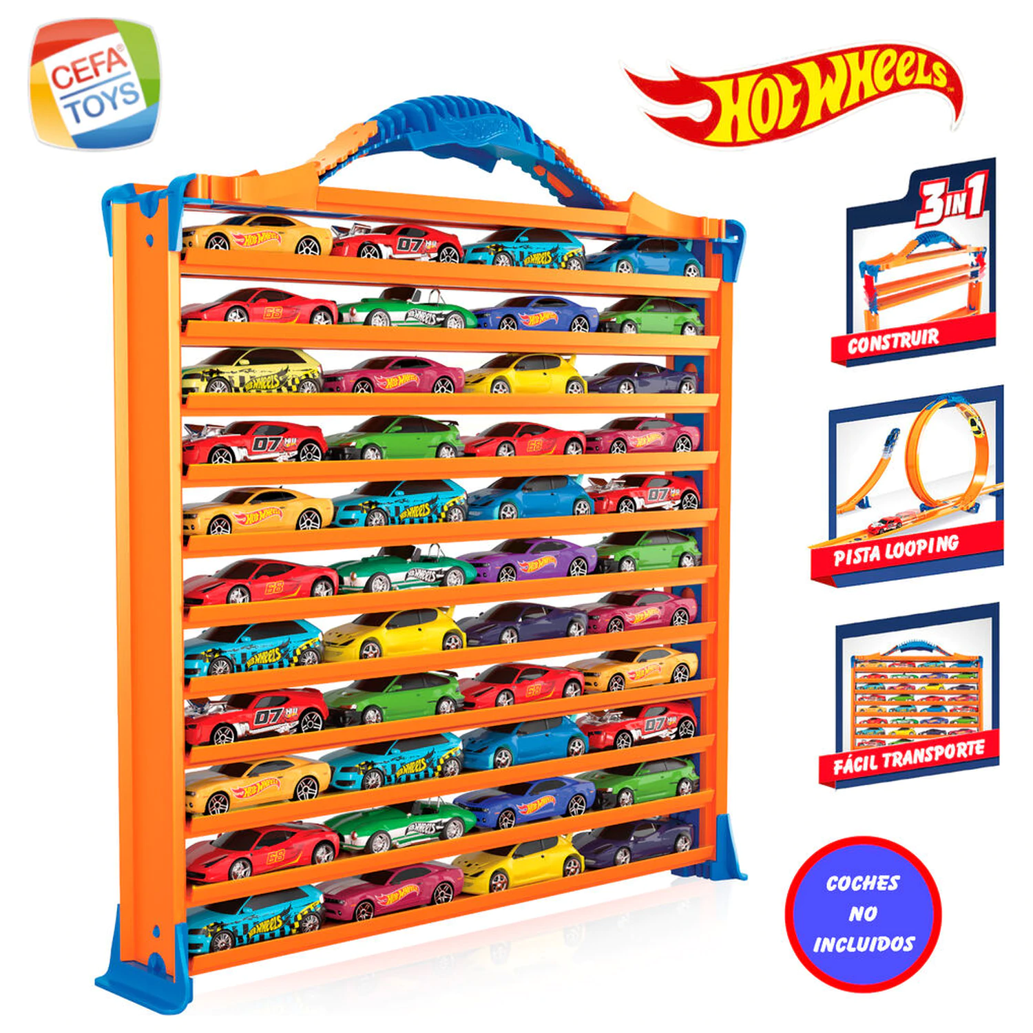 Hot Wheels 3-v-1 puzdro na prepravu áut produktová fotografia