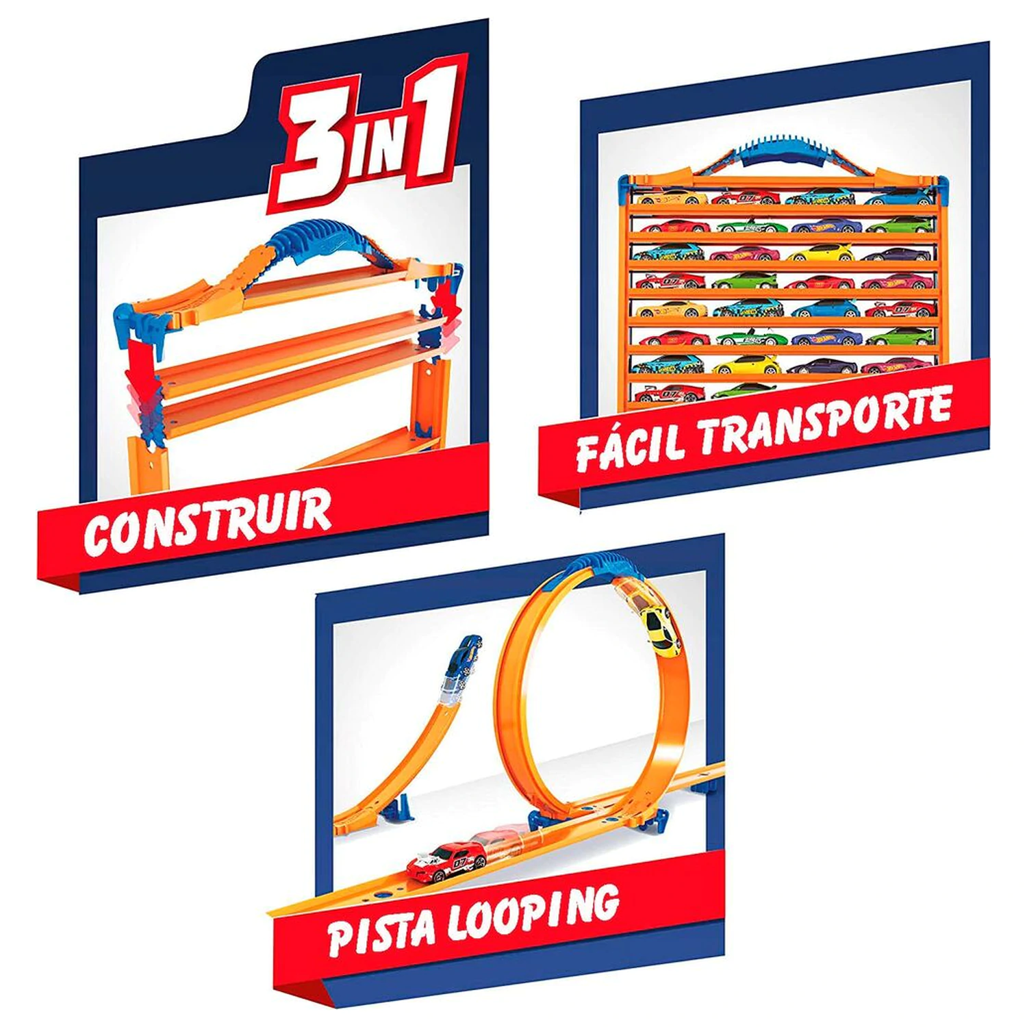 Hot Wheels 3-v-1 puzdro na prepravu áut produktová fotografia