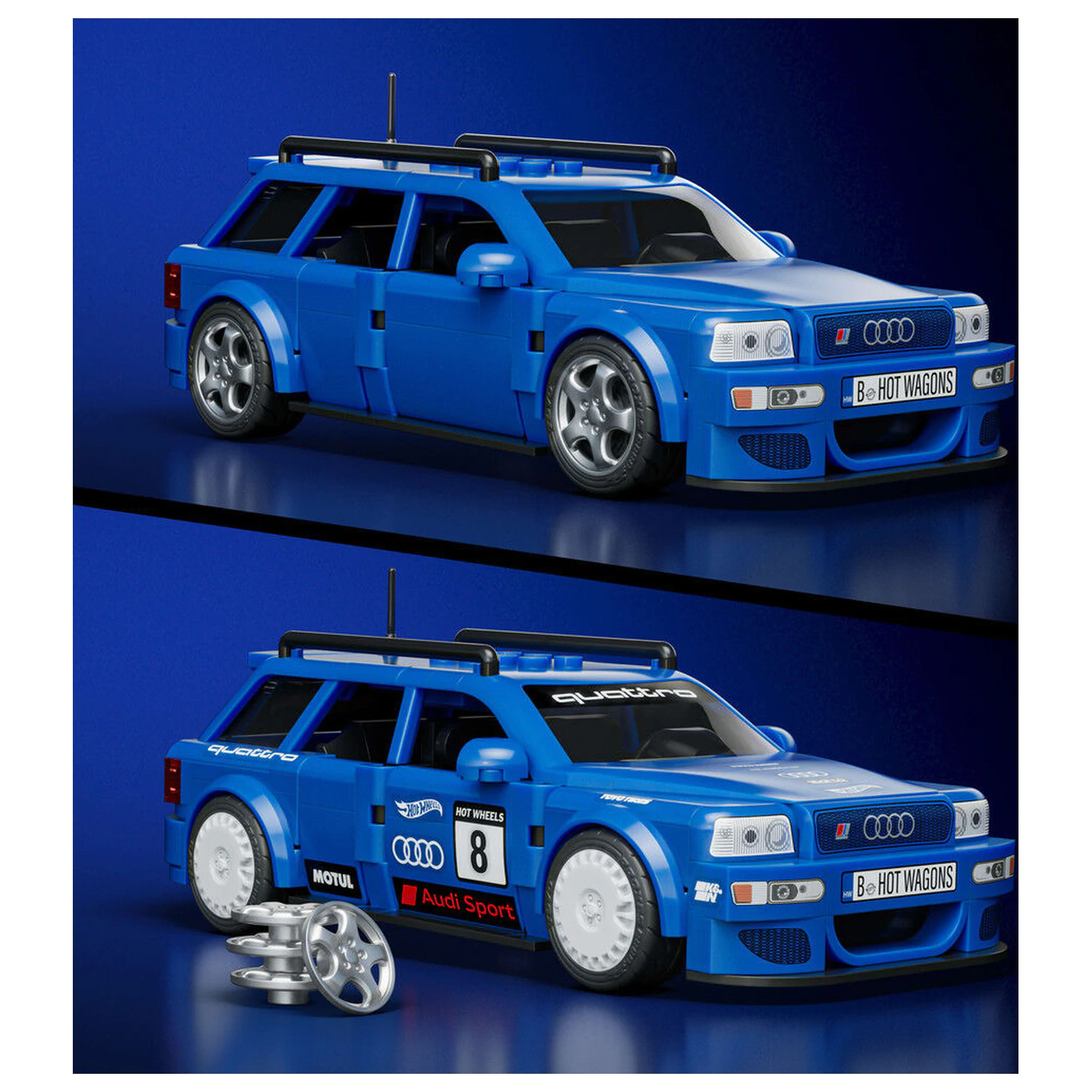 Hot Wheels Audi RS2 súprava na rýchlu stavbu produktová fotografia