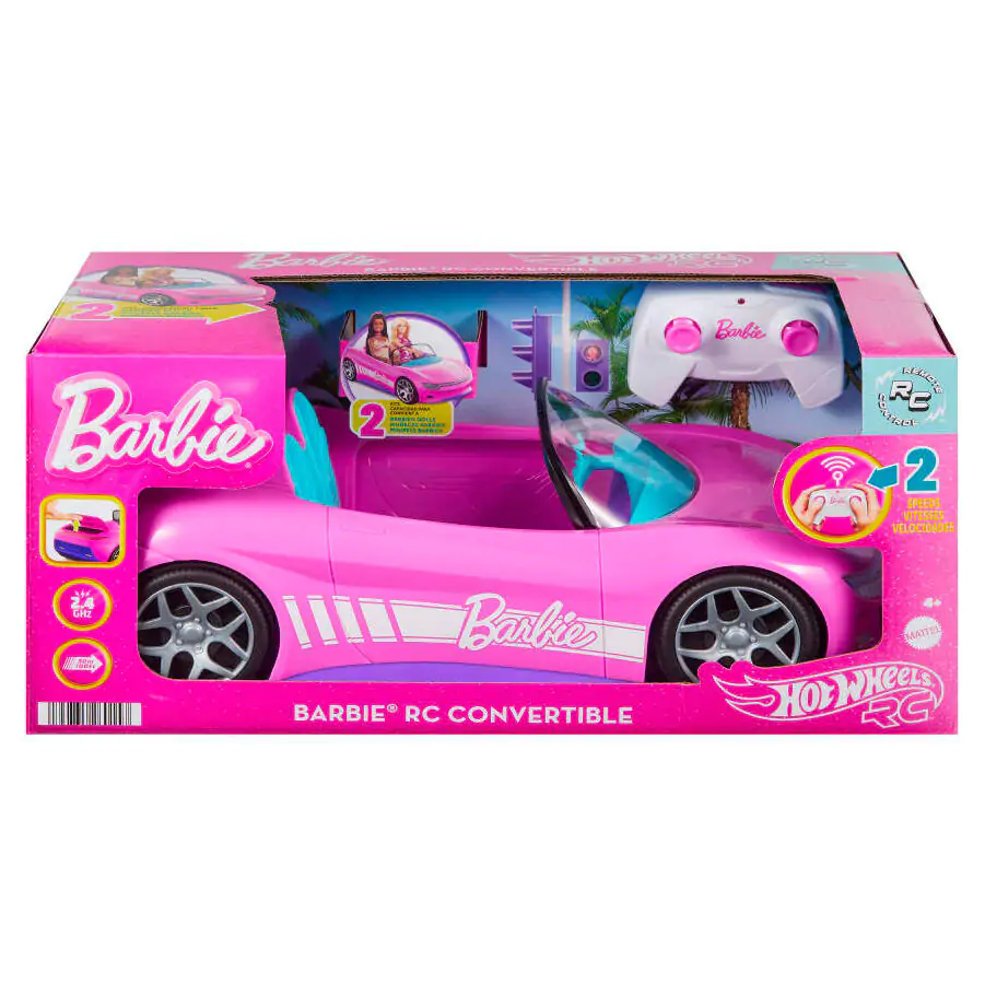 Hot Wheels Barbie rádiovej riadené Kabriolet auto produktová fotografia