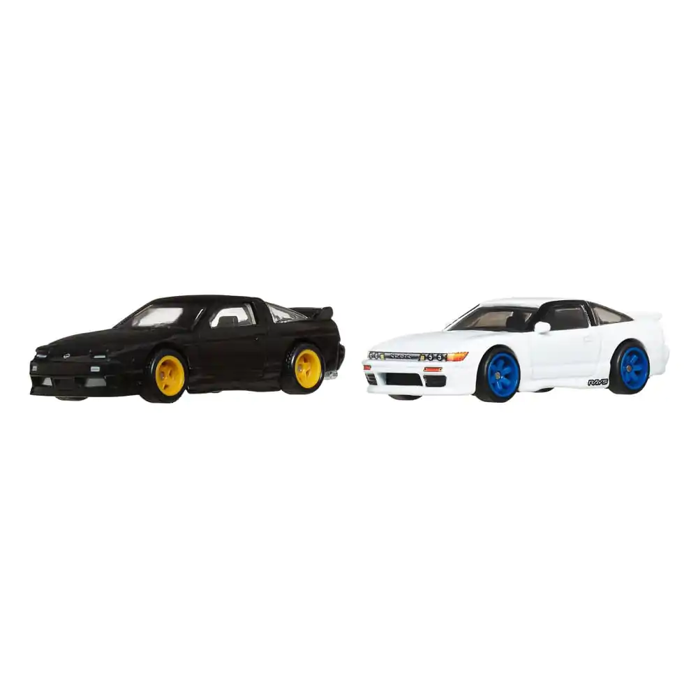 Hot Wheels Premium Car Culture Zberateľské kovové vozidlá 2-balenie 1/64 '96 Nissan 180SX Type X & Nissan SilEighty produktová fotografia