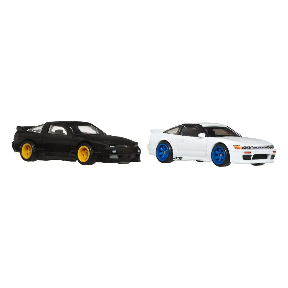 Hot Wheels Premium Car Culture Zberateľské kovové vozidlá 2-balenie 1/64 '96 Nissan 180SX Type X & Nissan SilEighty produktová fotografia