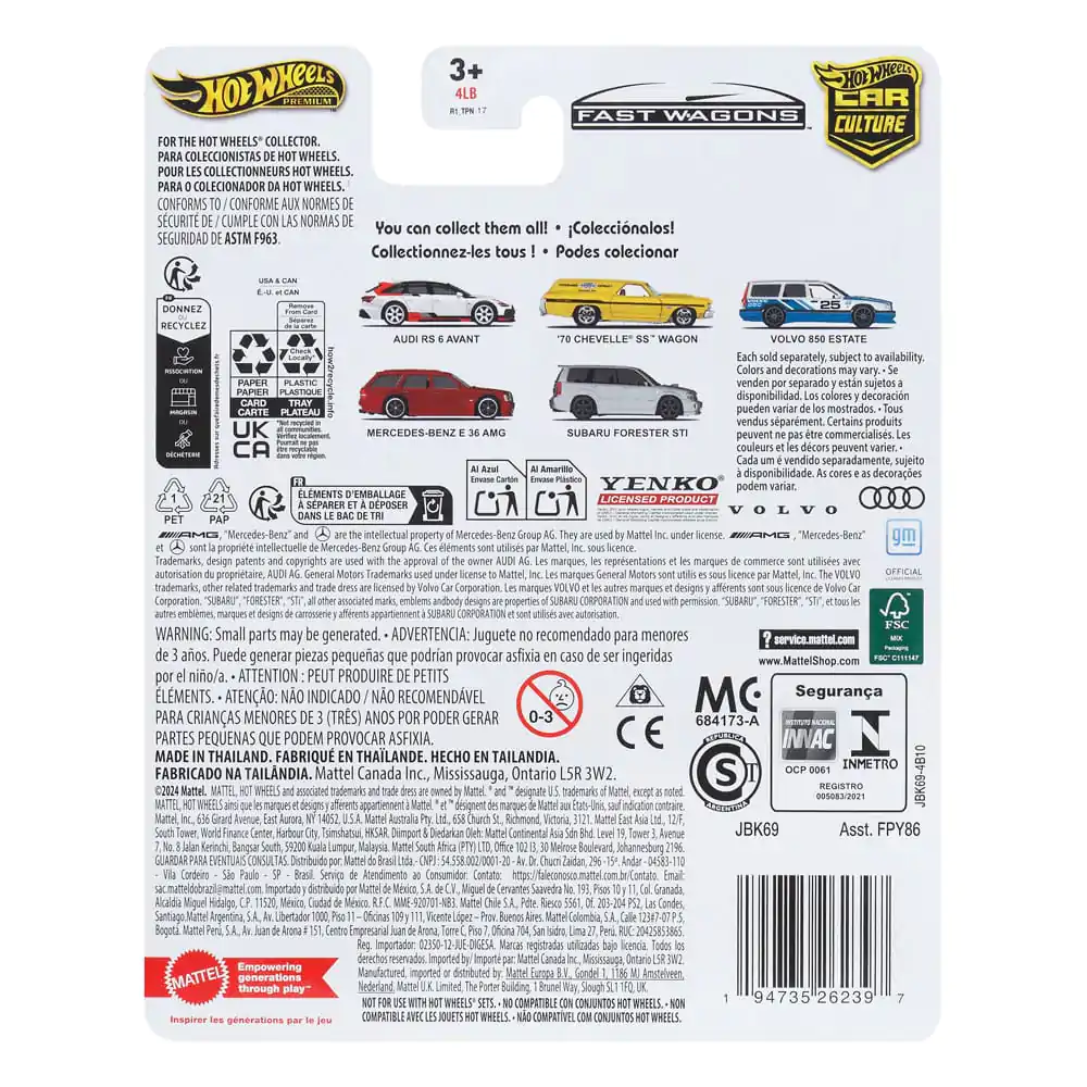Hot Wheels Premium Car Culture Zberateľské odlievané vozidlo 1/64 Mercedes-Benz E 36 AMG produktová fotografia