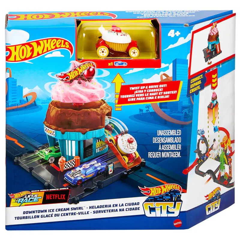 Hot Wheels City Downtown Ice Cream Swirl 30cm termékfotó