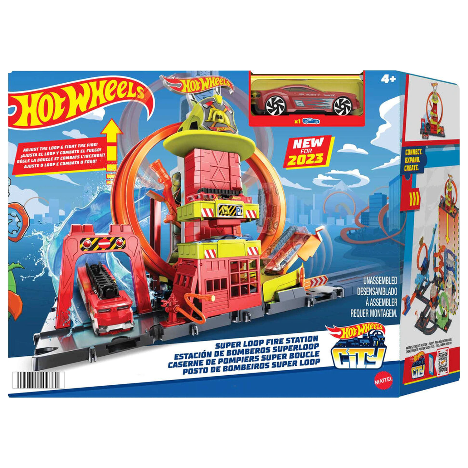 Hot Wheels City Super Požiarna stanica herná súprava produktová fotografia