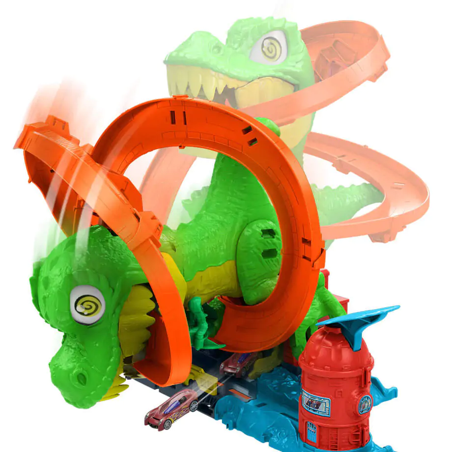 Hot Wheels City T-Rex Blaze Battle playset produktová fotografia