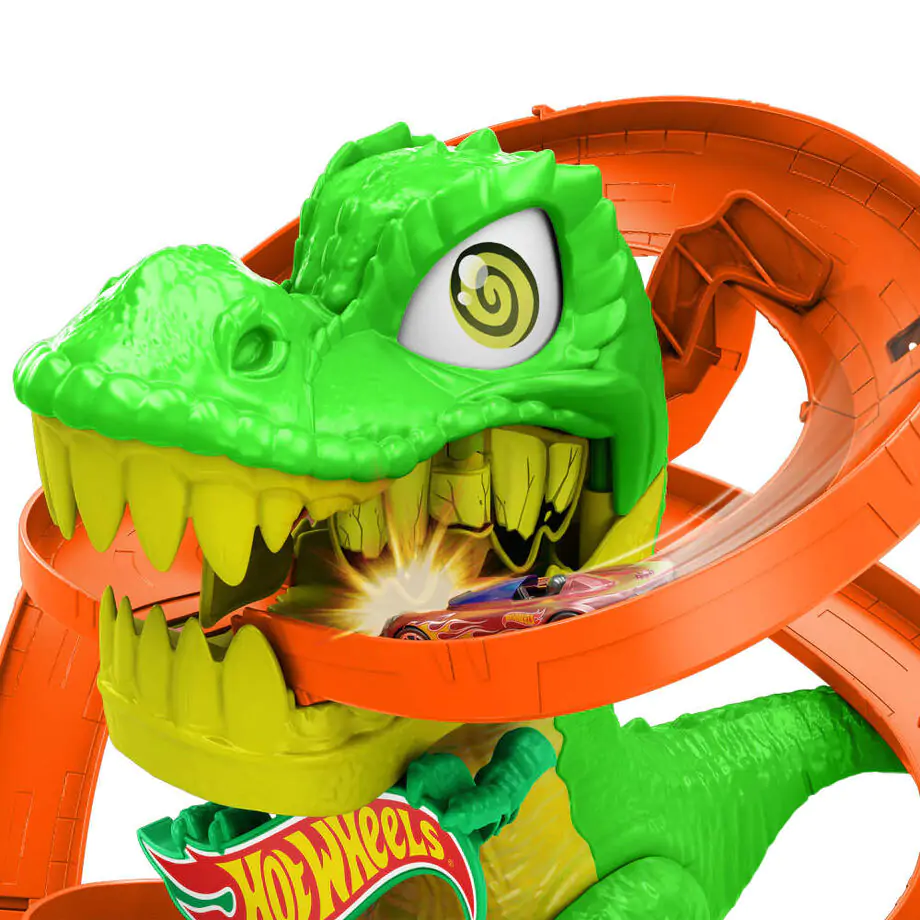 Hot Wheels City T-Rex Blaze Battle playset produktová fotografia