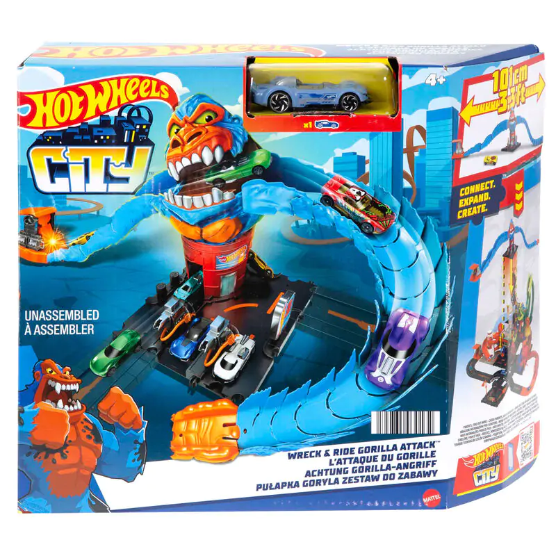 Hot Wheels City Wreck & Ride Gorilla Attack – Útok gorily na mesto produktová fotografia