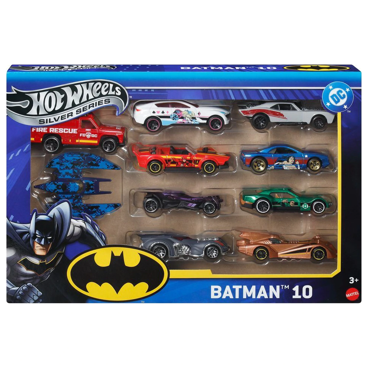 Hot Wheels DC Universe Batman balenie 10 vozidiel produktová fotografia
